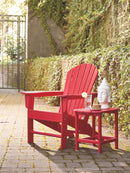 Ashley Sundown Treasure Adirondack Chair in Red-Washburn's Home Furnishings