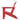 Ashley Sundown Treasure Adirondack Chair in Red-Washburn's Home Furnishings