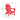 Ashley Sundown Treasure Adirondack Chair in Red-Washburn's Home Furnishings