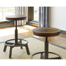 Torjin - Brown/Gray - Swivel Stool-Washburn's Home Furnishings