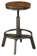 Ashley Torjin Swivel Stool in Brown/Gray-Washburn's Home Furnishings