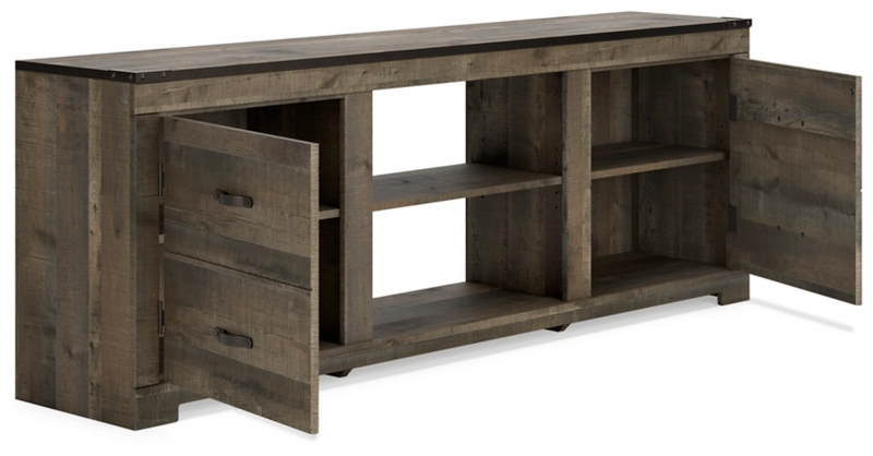 Ashley Trinell 72" TV Stand in brown-Washburn's Home Furnishings