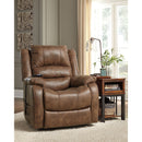 Ashley Yandel Power Lift Recliner in Saddle-Washburn's Home Furnishings