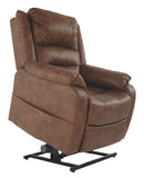 Ashley Yandel Power Lift Recliner in Saddle-Washburn's Home Furnishings