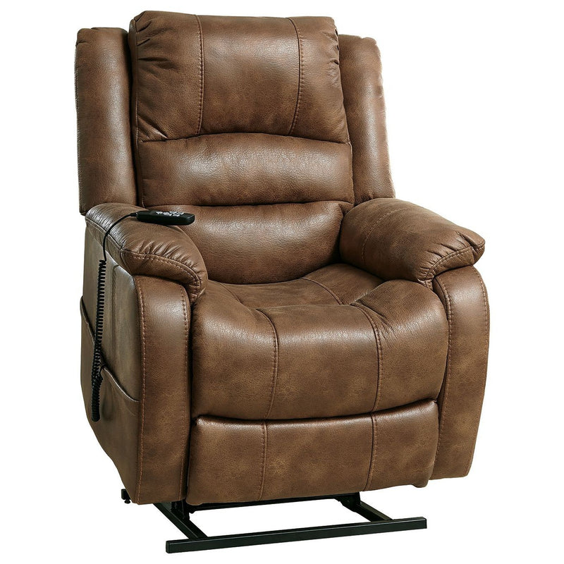 Ashley Yandel Power Lift Recliner in Saddle-Washburn's Home Furnishings