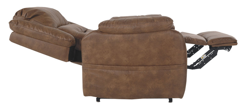 Ashley Yandel Power Lift Recliner in Saddle-Washburn's Home Furnishings