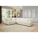 Zada - Ivory - Left Arm Facing Chaise Sectional 4 Pc-Washburn's Home Furnishings