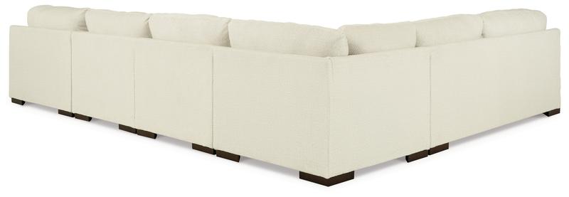 Ashley Zada Right Chaise 5 Piece Sectional in Ivory-Washburn's Home Furnishings