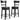 Ashloey Valebeck Upholstered Swivel Barstool (1/cn) in Black-Washburn's Home Furnishings