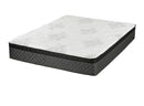 Aspen - Euro Top Mattress - 12.5" Cal King Mattress - White And Gray-Washburn's Home Furnishings