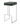 Bar Stools: Metal Fixed Height - Bar Stool - Black-Washburn's Home Furnishings