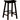 Bar Stools: Wood Fixed Height - Wooden Bar Stools Black-Washburn's Home Furnishings