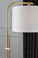 Baronvale - Brass Finish - Metal Floor Lamp (1/cn)-Washburn's Home Furnishings