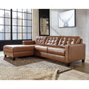 Baskove - Auburn - Left Arm Facing Corner Chaise 2 Pc Sectional-Washburn's Home Furnishings