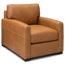 Bassett Wilson Chair in Pecan Leather-Washburn's Home Furnishings