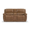 Beau Silt Fabric Power Reclining Loveseat w/Console & Power Headrests-Washburn's Home Furnishings