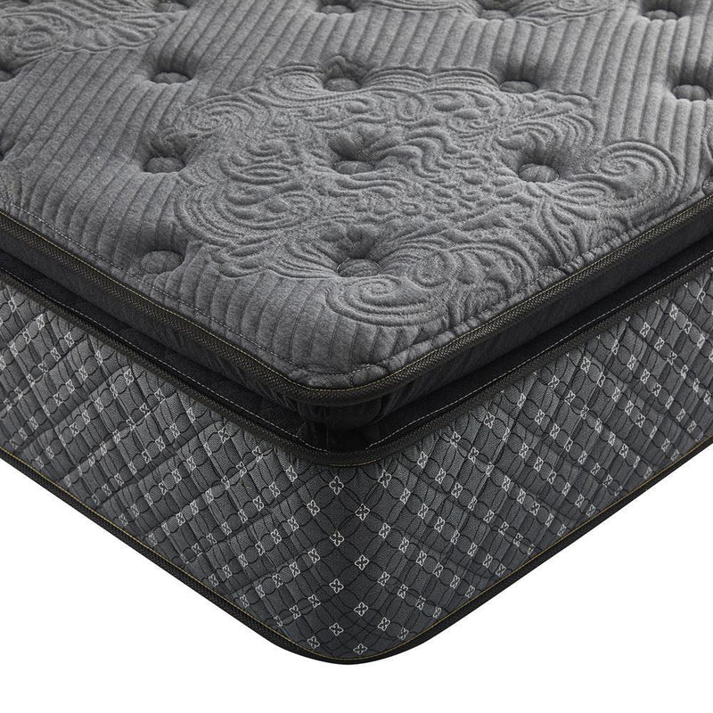 Bellamy Pillow Top Mattress - 12" Cal King Mattress - Grey-Washburn's Home Furnishings