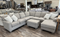 Best 6 Piece Sectional w/Right Chaise & Ottoman in Praline-Washburn's Home Furnishings
