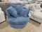 Best Astro Oversized Swivel Chair in Indigo-Washburn's Home Furnishings