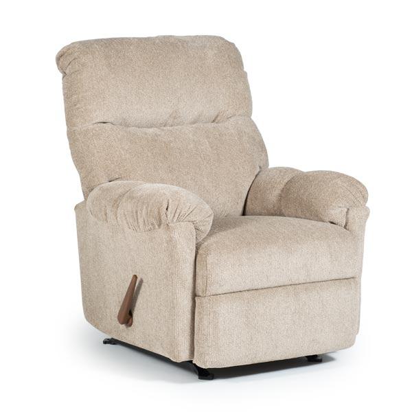 Best Balmore Space Saver Recliner in Beige-Washburn's Home Furnishings