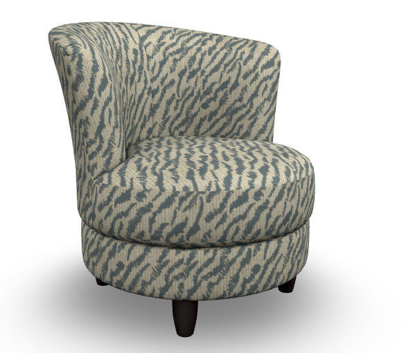 Best Palmona Swivel Barrel Chair in Teal-Washburn's Home Furnishings