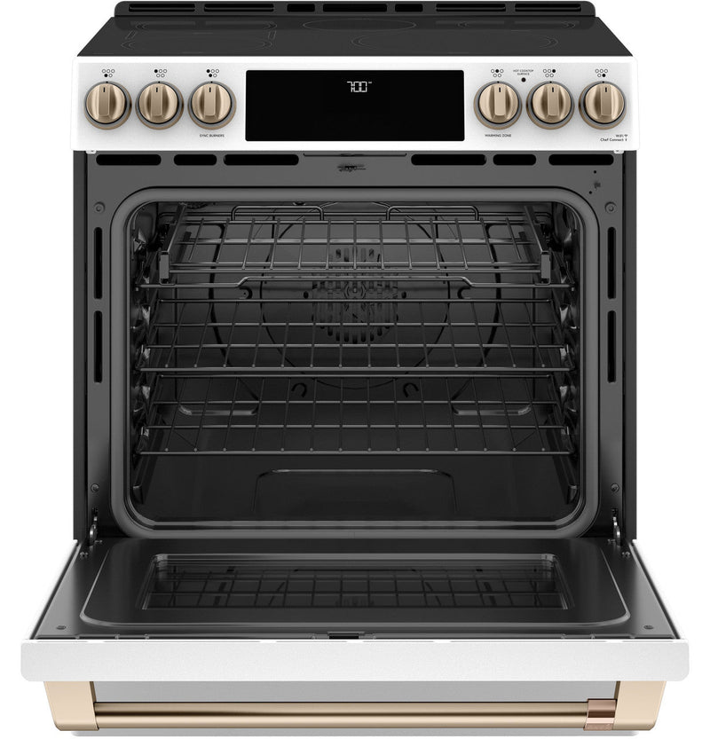 Café™ 30" Smart Slide-In, Front-Control, Radiant and Convection Range-Washburn's Home Furnishings