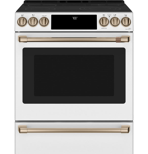 Café™ 30" Smart Slide-In, Front-Control, Radiant and Convection Range-Washburn's Home Furnishings