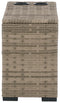 Calworth - Beige - Console With Drink Holders-Washburn's Home Furnishings