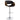 Coaster Adjustable Bar Stool in Black & Chrome — 104965 — view 1