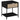 Coaster Amherst 1-drawer Radio Weave Cane Metal Bedside Table in Black-Washburn's Home Furnishings