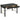 Coaster Arini 2-Drawer Vanity Desk Makeup Table Black — 224337 — view 3