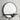 Coaster Arini Round Vanity Wall Mirror w/Shelf in Black Trim — 224338 — view 2