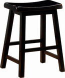 Coaster Bar Stools: Wood Fixed Height - Wooden Counter Height Stools Black-Washburn's Home Furnishings