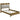 Coaster Henderson 57" King Bookcase Panel Bedframe in Medium Oak (Boxes 1 & 2)-Washburn's Home Furnishings