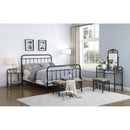 Livingston Collection - Livingston Queen Panel Metal Bed Dark Bronze-Washburn's Home Furnishings