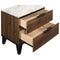Coaster Mays 2-Drawer Nightstand Walnut Brown With Faux Marble Top-Washburn's Home Furnishings