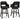 Tallenger Bar Height Bar Stool with Open Contoured Back — D380-930 — view 2