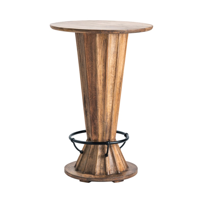 Crestview Cedar Creek Wood/Iron Round Pub Table-Washburn's Home Furnishings