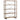 Crestview Winslow Wood & Metal Wheeled Bookshelf 60" x 18" x 85.5"-Washburn's Home Furnishings