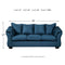 Darcy - Blue - Full Sofa Sleeper-Washburn's Home Furnishings