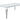 Dining Table - White - 29.5 - Metal And Glass-Washburn's Home Furnishings
