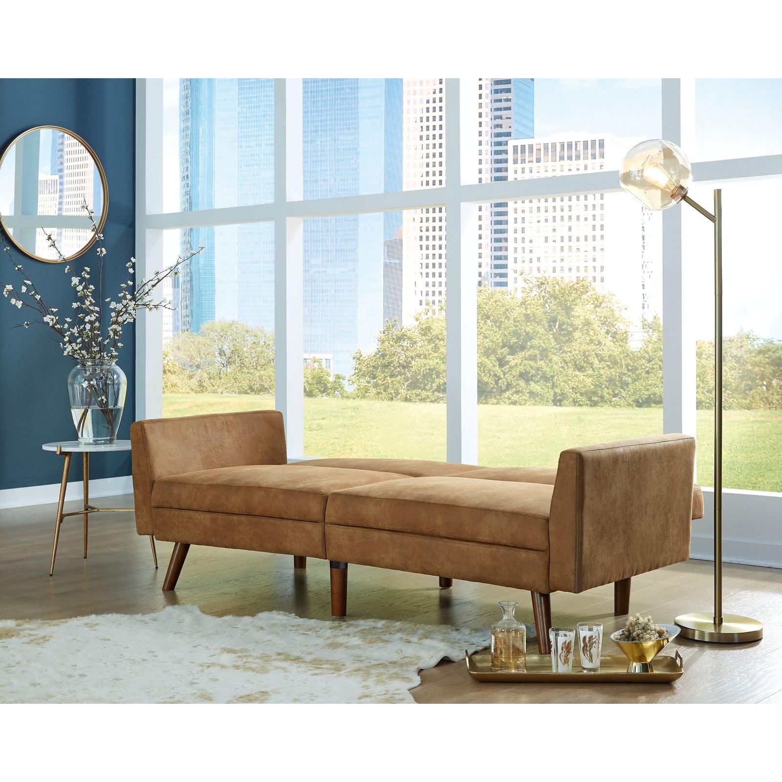 Drescher Caramel Flip Flop Sofa Washburn's Home Furnishings