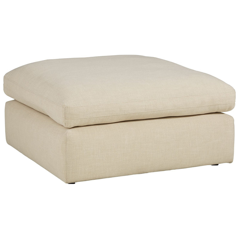 Elyza - Linen - Oversized Accent Ottoman-Washburn's Home Furnishings