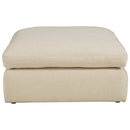 Elyza - Linen - Oversized Accent Ottoman-Washburn's Home Furnishings