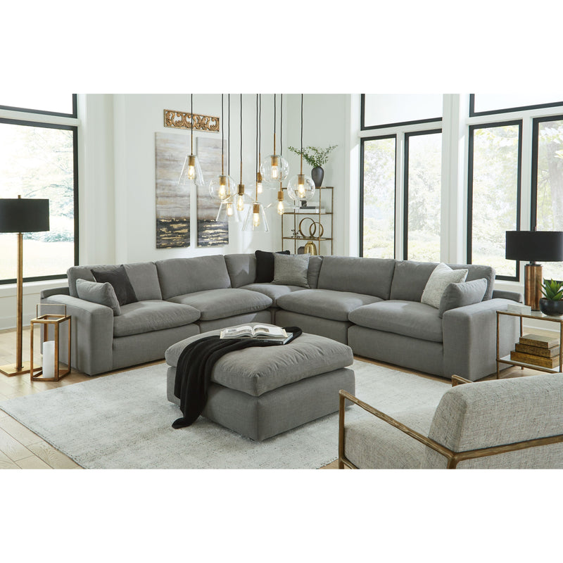 Elyza - Smoke - Left Arm Facing Corner Chair 5 Pc Sectional-Washburn's Home Furnishings