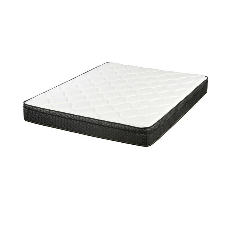 Evie Euro Top Mattress - 9.25" Eastern King Mattress - White And Black-Washburn's Home Furnishings