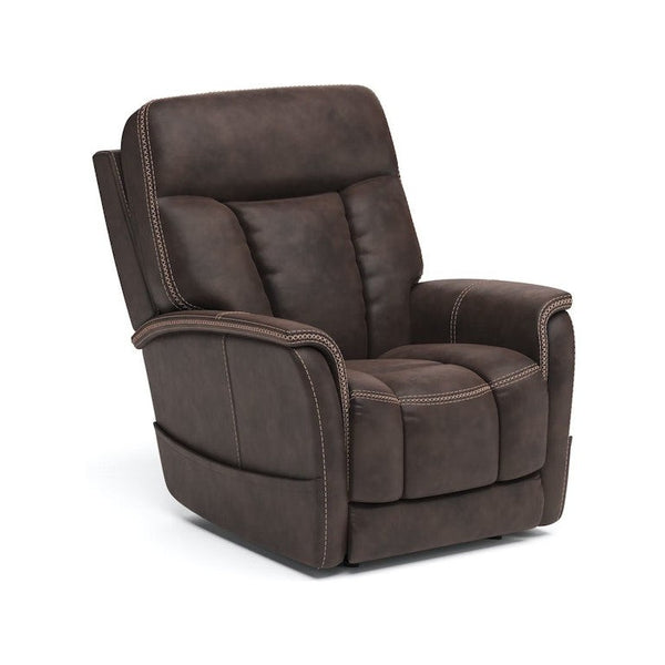 Flexsteel Atlas Power Lift Recliner w/Power Headrest & Lumbar in Walnut-Washburn's Home Furnishings