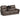 Flexsteel Carter Cappuccino Fabric Power Reclining Sofa w/Console & Power Headrests & Lumbar-Washburn's Home Furnishings