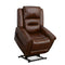 Flexsteel Oscar Fabric Power Lift Recliner with Right-Hand Control & Power Headrest in Pumpernickel-Washburn's Home Furnishings