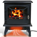 Forno 20'' Metal Electric Fireplace Black-Washburn's Home Furnishings